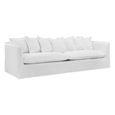 Temple &amp; Webster Montauk 4 Seater Upholstered Slipcover Sofa