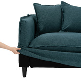 Temple &amp; Webster Removable Slipcover Set for Montauk 3 Seater Sofa