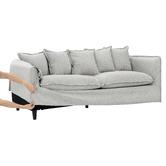 Temple &amp; Webster Removable Slipcover Set for Montauk 3 Seater Sofa