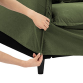 Temple &amp; Webster Removable Slipcover Set Only for Montauk 4 Seater Sofa