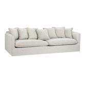 Temple &amp; Webster Montauk 4 Seater Upholstered Slipcover Sofa