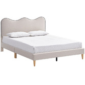 Temple & Webster Alice Upholstered Queen Bed