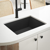 Temple &amp; Webster Lowan 560mm Single Granite Kitchen Sink