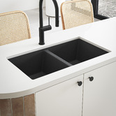 Temple &amp; Webster Lowan Double Granite Kitchen Sink