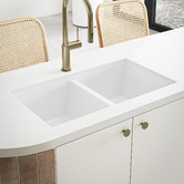 Temple &amp; Webster Lowan 780mm Double Granite Kitchen Sink