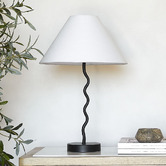 Temple &amp; Webster Lyon Metal Wave Table Lamp