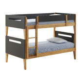 Temple &amp; Webster Charcoal Casla Bunk Bed