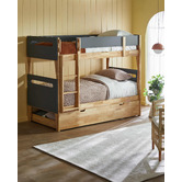 Temple &amp; Webster Charcoal Casla Bunk Bed