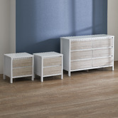 Temple &amp; Webster Whitewash Kingscliff 6 Drawer Chest