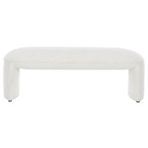 Temple &amp; Webster Leo Boucle Ottoman Bench