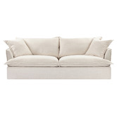 Temple &amp; Webster Softy Premium 3 Seater Slipcover Sofa