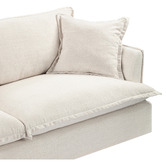 Temple &amp; Webster Softy Premium 3 Seater Slipcover Sofa
