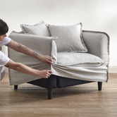 Temple &amp; Webster Removable Slipcover Set for Montauk Armchair