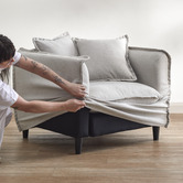 Temple &amp; Webster Removable Slipcover Set for Montauk Armchair