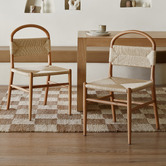 Temple &amp; Webster Marcus Solid Beech Wood Dining Chairs