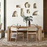Temple &amp; Webster Marcus Solid Beech Wood Dining Chairs