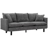 Temple &amp; Webster Noah 3 Seater Slipcover Chenille Sofa