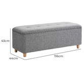 Temple &amp; Webster Milo Storage Ottoman Bench