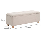 Temple &amp; Webster Milo Storage Ottoman Bench
