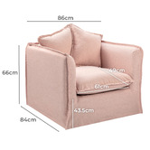 Temple &amp; Webster Montauk Upholstered Slipcover Armchair