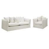 Temple &amp; Webster Montauk 3 Seater Sofa &amp; Armchair Set