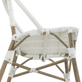 Temple &amp; Webster White Paris PE Rattan Outdoor Cafe Dining Chairs