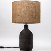 Temple &amp; Webster 57cm Black Maya Ceramic Table Lamp