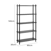 Temple &amp; Webster Banjo 5 Tier Bookcase