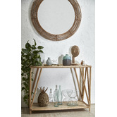 Temple &amp; Webster Tulum Round Rattan Mirror
