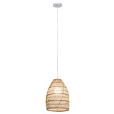 Temple &amp; Webster Milo Woven Rattan Pendant Light