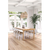 Temple &amp; Webster Oak Ski-Leg Dining Table