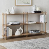 Temple &amp; Webster Banjo 3 Tier Long Bookshelf