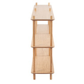 Temple &amp; Webster Natural Banjo 3 Tier Long Bookshelf