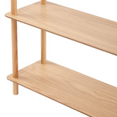 Temple &amp; Webster Natural Banjo 3 Tier Long Bookshelf