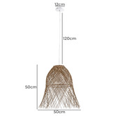 Temple &amp; Webster Coco Rattan Weave Pendant Light
