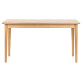 Temple &amp; Webster Dion Herringbone 2 Drawer Oak Wood Desk