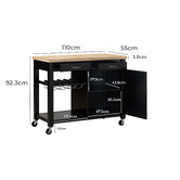 Temple &amp; Webster Chelsea Wooden Kitchen Island Trolley