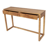 Temple &amp; Webster Olwen Oak Wood Console Table