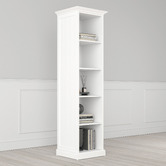 Temple &amp; Webster White Hamptons Small Closed Bookshelf
