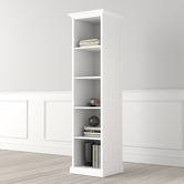 Temple &amp; Webster White Hamptons Small Closed Bookshelf