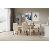 Temple &amp; Webster White Hamptons Small Closed Bookshelf