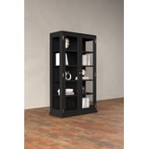 Temple &amp; Webster Black Bradford Glass Display Cabinet