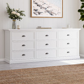 Temple &amp; Webster Hamptons 9 Drawer Chest