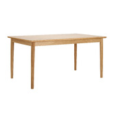 Temple &amp; Webster Dion Herringbone Oak Wood Dining Table