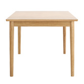 Temple &amp; Webster Dion Herringbone Oak Wood Dining Table