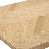 Temple &amp; Webster Dion Herringbone Oak Wood Dining Table