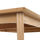 Temple &amp; Webster Dion Herringbone Oak Wood Dining Table