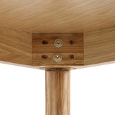 Temple &amp; Webster Dion Herringbone Oak Wood Dining Table