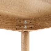 Temple &amp; Webster Dion Herringbone Oak Wood Dining Table