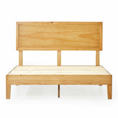 Temple &amp; Webster Natural Beckham Wooden Queen Bed